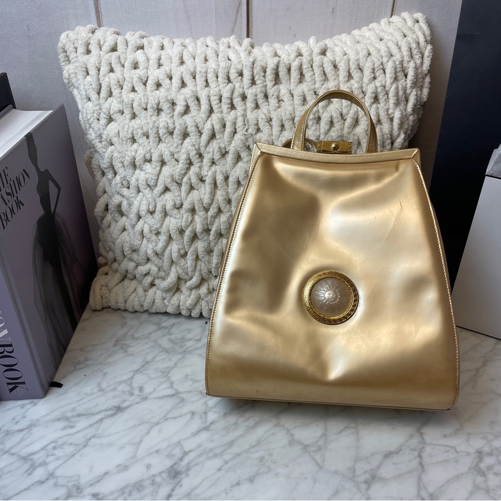 Gianni Versace Gold Backpack
